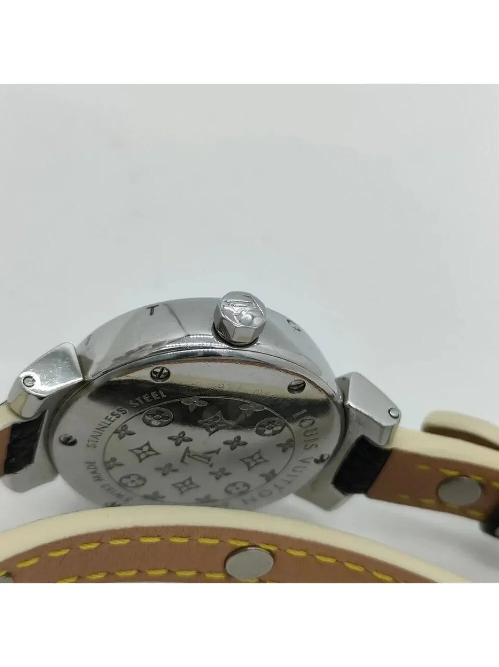Louis Vuitton Watch 27mm Women's Beiges X Black 630-051925
